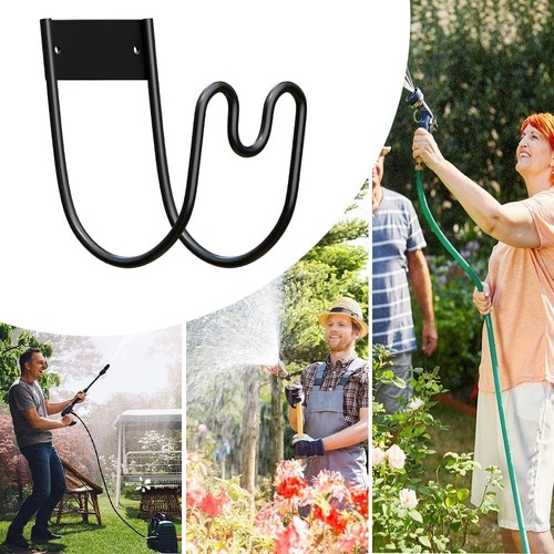Wall mount garden hose holder - wall,