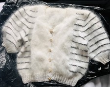 Anny Blatt Angora Hand Knitted