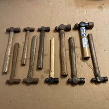 10 VINTAGE BALL PEEN HAMMERS
