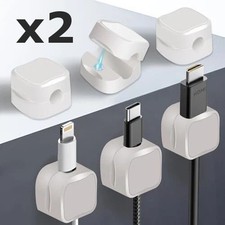 2 x White Magnetic Charger