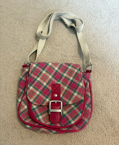 Ness pink plaid - tweed, tartan