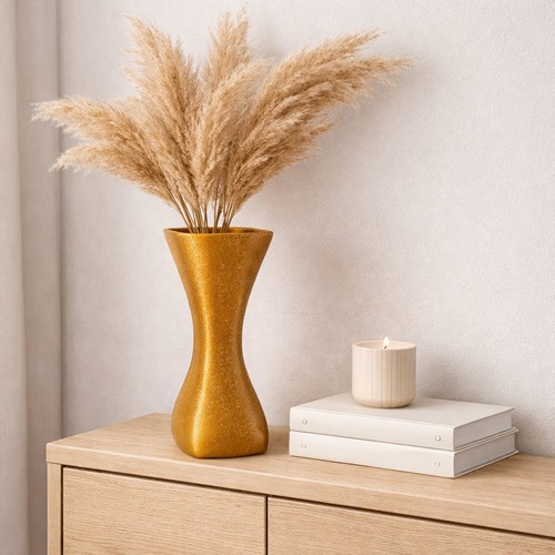 Sparkle gold vase 20cm - gold,