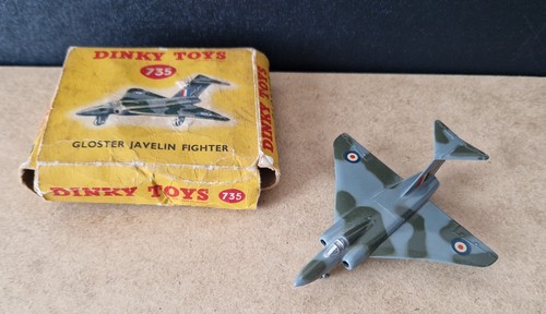 Vintage dinky toys 735 gloster - toys,