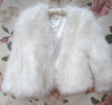 BNWOT Ivory FEATHER Bridal Jacket  8/10 by Joan Lee £225