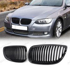2x Gloss Black Kidney Grilles Grill for BMW 3 Series E92 M3 Coupe E93 2007-2010
