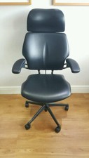 BLACK LEATHER HUMANSCALE