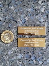 Engraved Trophy Plaque Name