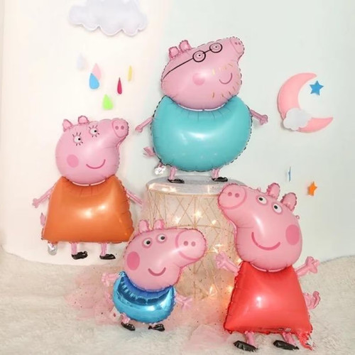 4pcs peppa pig - pig, george