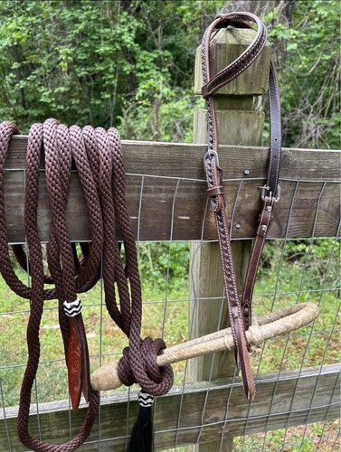 Bitless hackamore rawhide - bitless,