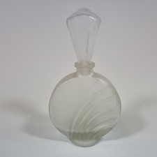 Vintage Lalique France Frosted Glass Scent Perfume Bottle 16cm High
