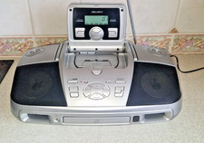 SILVER BUSH SRC198CD PORTABLE CD PLAYER BOOMBOX / CASSETTE PLAYER RADIO