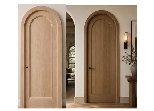 Solid white oak arched - solid,