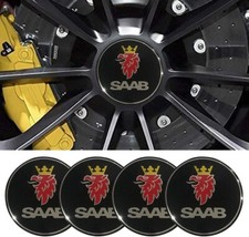 SAAB Black Centre Hub Caps
