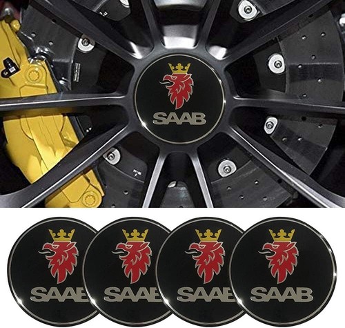 Saab black centre - centre, caps