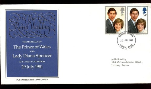 Fdc 1981 royal wedding - fdc,