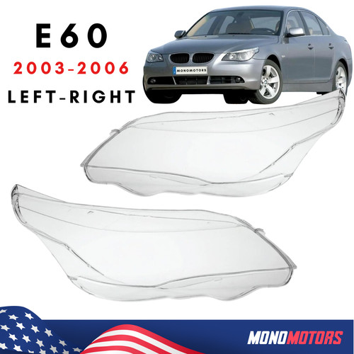 Pair headlamp lens for - for, bmw
