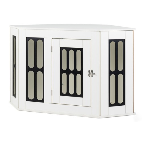 Corner dog crate - dog, furniture