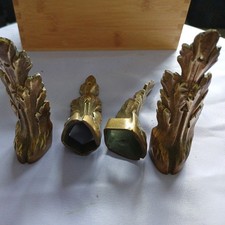 Antique Brass Goat Hoof Furniture  Feet Protectors Set of 4