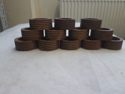 Vintage wooden napkin rings - vintage,
