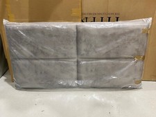 HYPNOS Kingsize Strutted Headboard Crowell 150x200cm 5ft Daytona Silver RRP £900