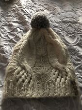 FatFace Ladies Softie Cream Soft  Bobble Hat Bob Cap Ex Display