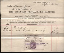 1898 LONDON THE LICENSED