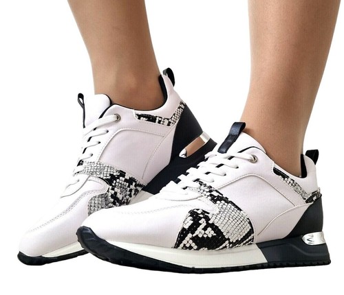 Women white trainers snake - white,