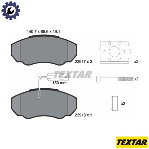 Brake pad set disc - set,