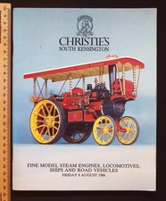 Christie's Auction Catalogue, August 1986 : Model Steam Engines, Locomotives