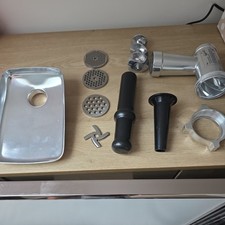 Aluminum and Stainless Steel Food Grinder attachment NOT FOR THE KITCHEN AID 