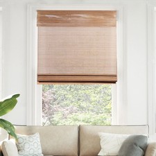 CHICOLOGY 39" W X 64" H  Bamboo Blinds, Bamboo Shades, Roman Shades for Windows