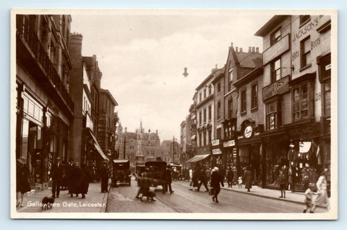 Postcard leicester gallowtree - leicester,
