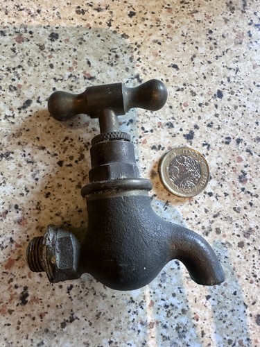 Outside brass bib tap - brass, rare