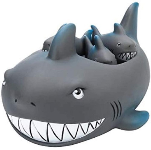 Rubber shark bath toy - shark, set