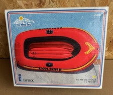 Intex The Wet Set Inflatable Two Person Boat Explorer 200 Vintage Pool Lake 1998