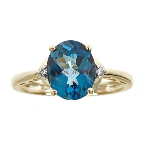 Natural london blue - blue, with