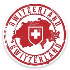 2 x Switzerland Vinyl Sticker