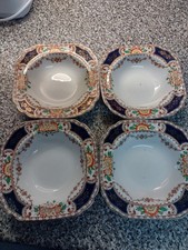 Set Of 4 Vintage Stratford Coronation Ware Porcelain Dishes