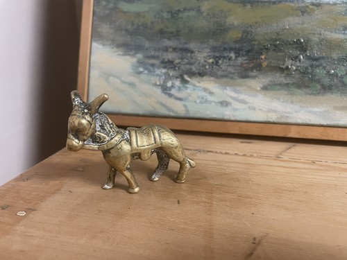 Vintage donkey brass - brass, ornament