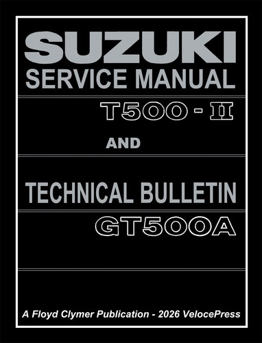 Suzuki t500 workshop - manual, &