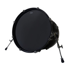 22" Black Bass Drum Resonant