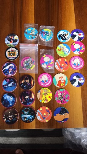 Pogs and tazos looney tunes - and,