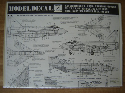 Modeldecal decals raf ee - decals,