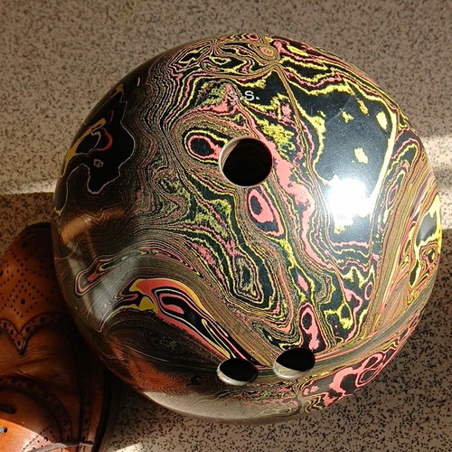 Drilled ten pin - drilled, bowling