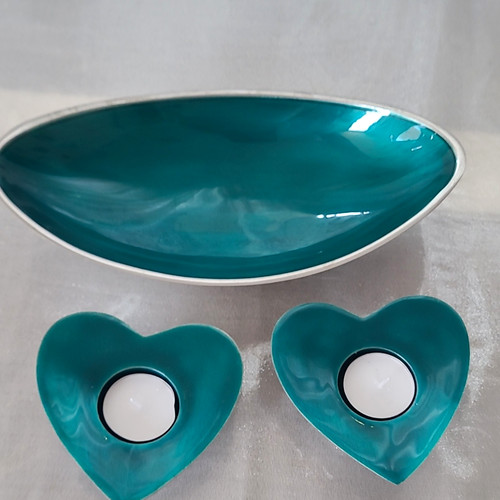 Tilnar art turquoise - art, aluminium