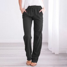 Women Cotton Linen Trousers