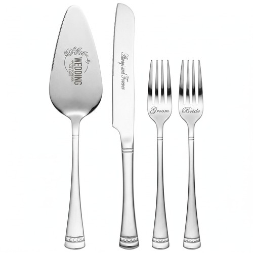Silver wedding cake knife - silver,