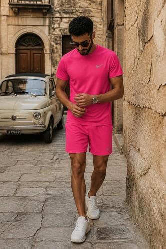 Nike miler men pink piece - miler,
