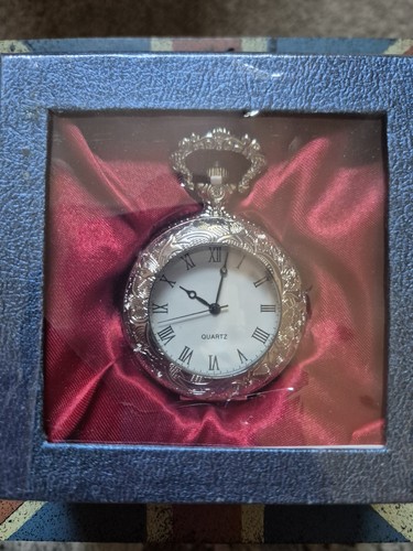 Quartz pocket watch engraved - pocket,