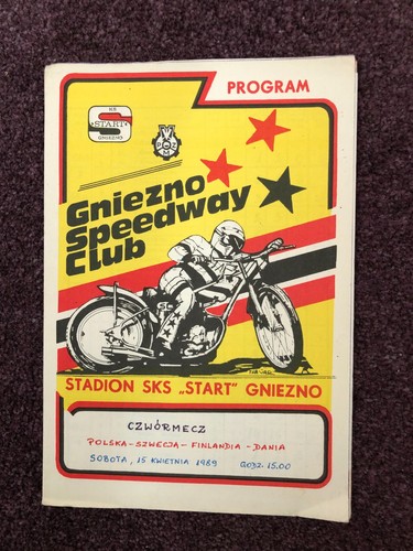 Speedway programme poland - programme, v
